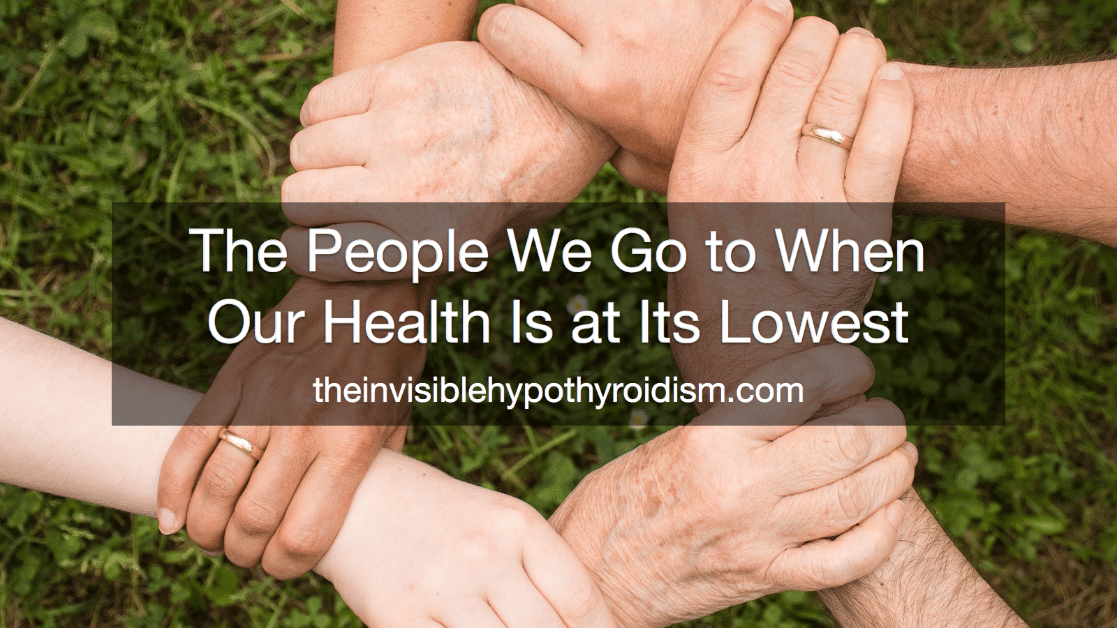 The People We Go to When Our Health Is at Its Lowest
