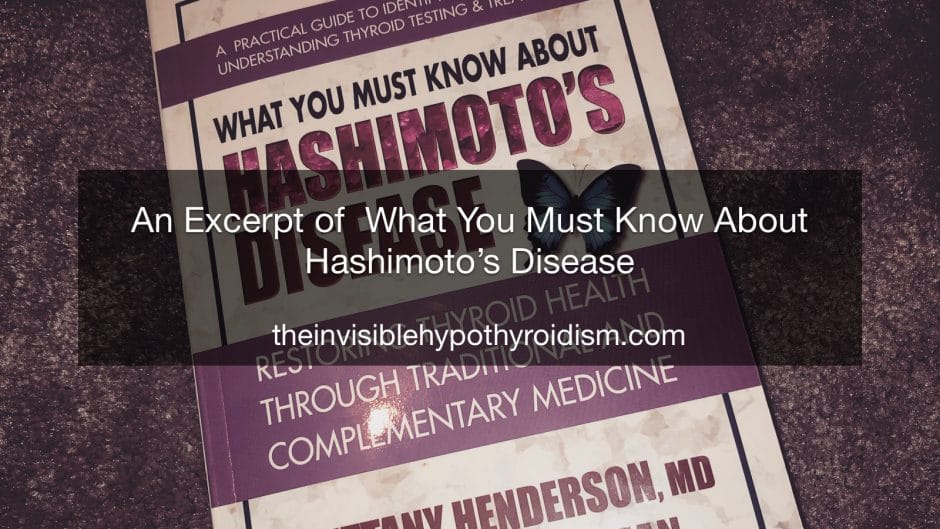 An Excerpt of What You Must Know About Hashimoto’s Disease