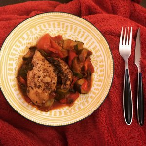 Ratatouille with Marinated Chicken Breast