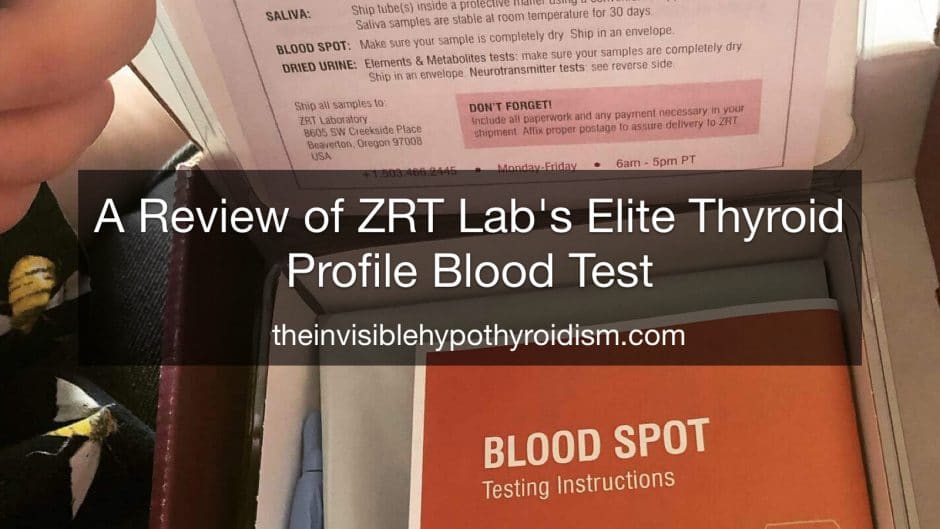 The Thyroid Test ... - A Review of ZRT Lab\u0027s Elite Profile Blood