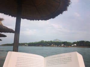 Reading a Thyroid Book on Holiday