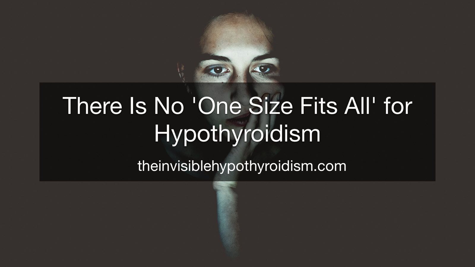 There Is No 'One Size Fits All' for Hypothyroidism