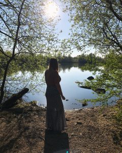 Rachel Looking Out at Water