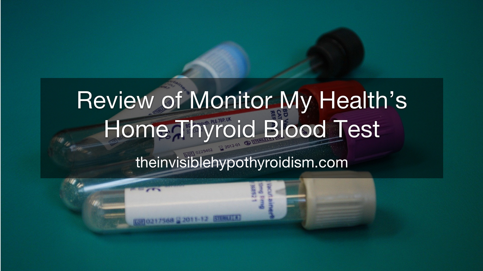 Review of Monitor My Health’s Home Thyroid Blood Test